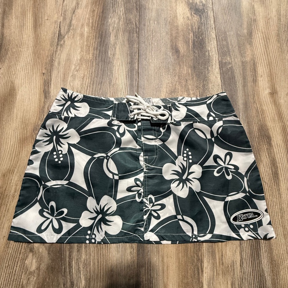 Katua Sportwear Board Skirt Green Floral SurfchiC